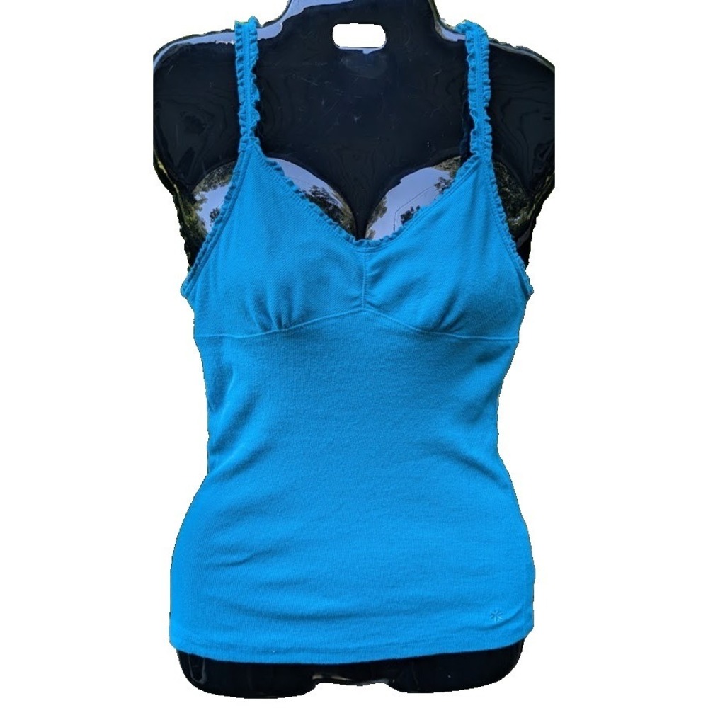 Vintage So Womens Y2K Babydoll Cami L Tank Top Racerback Summer Beachy Cute